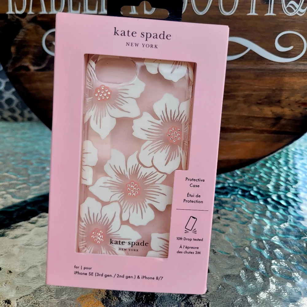Kate Spade White and Pink Floral Phone Case - Picture 2 of 7